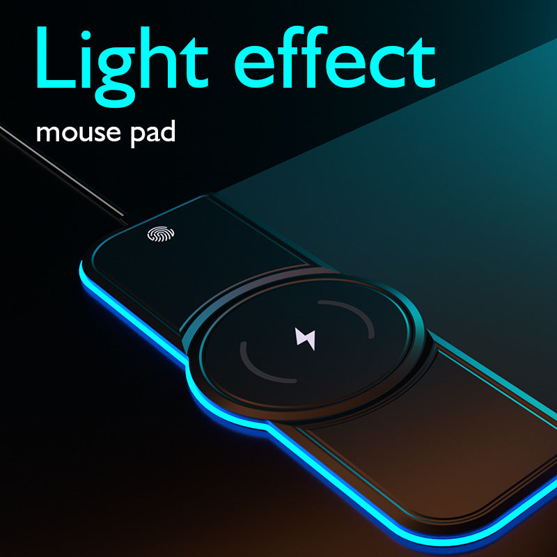 Desk-Sized Mousepad With Wireless Charger