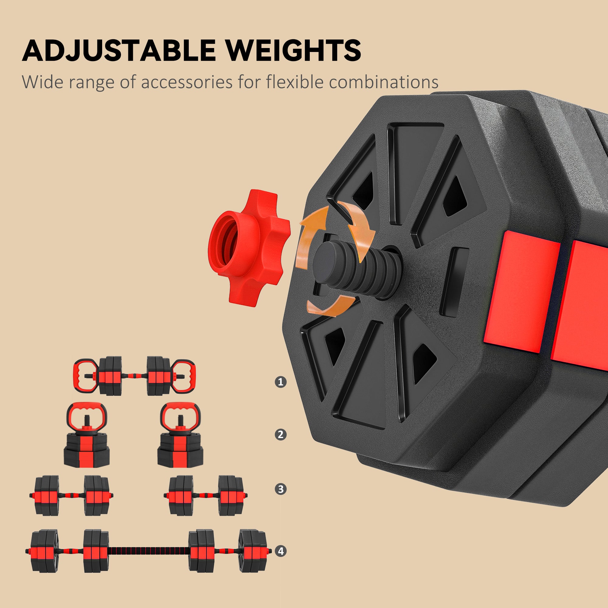 4-in-1 Adjustable Weight Set