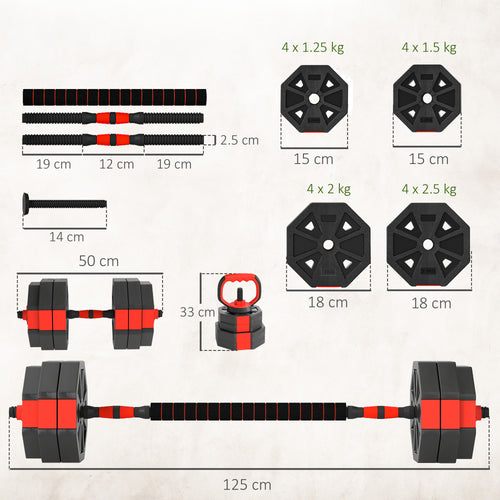 4-in-1 Adjustable Weight Set